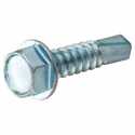 #8 x 1-1/4-Inch Zinc Hex Washer Head Self Drilling Screw 100-Pack