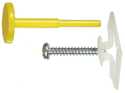 Pop-Toggle Wall Anchor with Screw and Pin — 1/8 in., 40 lb, 100-Pack Box