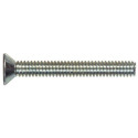 Zinc Flat Head Phillips Machine Screw, 8-Pack, #10-24 x 1-1/2"