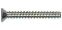 Zinc Flat Head Phillips Machine Screw, 100-Pack, #8-32 x 2"