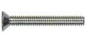 Zinc Flat Head Phillips Machine Screw, 100-Pack, #10-24 x 1"