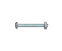 10-24 x 1/2-Inch Round Head Slotted Machine Screw With Nuts