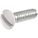 White Switch Plate Machine Screw, 4-Pack, #6-32 x 1/2"