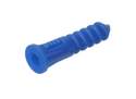8-10-12 x 1-1/4-Inch Ribbed Plastic Wall Anchor With Screw 25-Pack