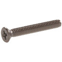 18-8 Stainless Steel Flat Head Phillips Machine Screw, 4-Pack, #8-32 x 1/2"