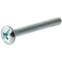Zinc Truss Head Slotted Machine Screw, 6-Pack, #8-32 x 1-1/2"
