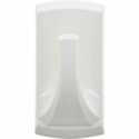 White Rectangle High And Mighty Single Plastic Decorative Hook 2-Pack