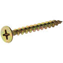 #8 x 3-Inch Fas-N-Tite Interior Yellow Zinc Construction Wood Screws 1-Pound
