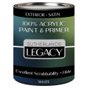 Sutherlands Legacy Exterior Satin White 1-Quart