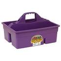 18 x 13-3/4 x 10-Inch Dura Tote Purple Plastic Storage Tote Box Organizer 