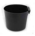 64-Ounce Round Black Plastic Poultry Coop Cup 