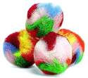 Ethical Products 1-1/2-Inch Assorted Kitty Yarn Puff Ball 4-Pack 