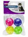 Slotted Balls Cat Toy 4-Pack