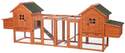 123 x 27 x 42-1/5-Inch Natura Double Chicken Coop With Run
