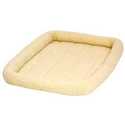 35-Inch Cream Fleece Dog Bed
