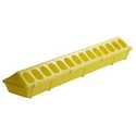 20-Inch Yellow Flip-Top Poultry Feeder