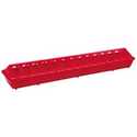 20-Inch Red Flip-Top Poultry Feeder