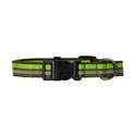 1 x 18-26-Inch Green Adjustable Reflective Dog Collar