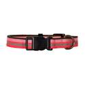 1 x 18-26-Inch Pink Adjustable Reflective Dog Collar