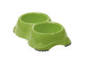 Fun Green Double Smarty Pet Bowl