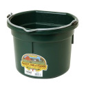8-Quart Flat Back Plastic Bucket In Green