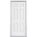 36-Inch x 80-Inch Steel 6-Panel Right Hand Prehung Exterior Door