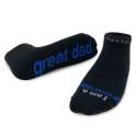 I Am A Great Dad Black Cotton Blend Low Cut Sock, 1-Pack, L