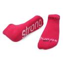 I Am Strong Bright Pink Cotton Blend Low Cut Sock, 1-Pack, XS
