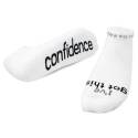 I've Got This White Confidence Cotton Blend Low Cut Sock, 1-Pack, M