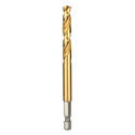1/2-Inch Hex Shank Titanium Coated Drill Bit