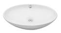 Oval White Ceramic Sink With Overflow Bathroom Sink