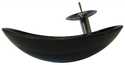 Modern Painted Glass Vessel Sink With Matching Brushed Nickel Faucet, Drain And Mounting Ring By Novatto
