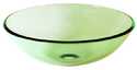 Bonificare Clear Round Glass Vessel Sink 16.5 In