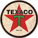 Texaco Round Metal Sign