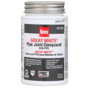 Great White® Pipe Joint Compound - White, 4 fl. oz., 1-Pack