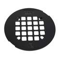Universal 4-1/4-Inch Matte Black Snap-Tite Designer Round Strainer