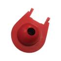 3-Inch Red Rubber Toilet Flapper