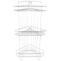 Polished Chrome Shower Caddy, 3 Shelf, 10 lb. Capacity