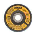 DeWALT Dwa8206 Type 29 Flap Disc, 40-Grit, Coarse Grade, Zirconium Oxide, 7/8 In Arbor, 4-1/2 In Dia