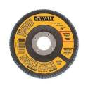 DeWALT Dwa8208 Type 29 Flap Disc, 80-Grit, Medium Grade, Zirconia, 7/8 In Arbor, 4-1/2 In Dia