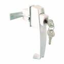 Pushbutton Latch, Powder-Coated, For Out-Swinging Screen, Storm Doors