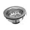 Basket Strainer Assembly With Fixed Post, 4-1/2-Inch Diameter, Stainless Steel, Polished Chrome