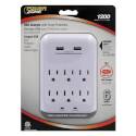 3.4-Amp 6-Outlet 1200 J USB Charger With Surge Protection  