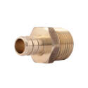 1/2-Inch DZR Brass PEX Barb X MNPT Hose To Pipe Adapter