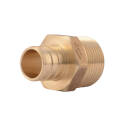 3/4-Inch Dzr Brass Pex Barb X Mnpt Hose To Pipe Adapter