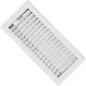 Ceiling Register, 10 In W X 4 In H Duct Opening, Steel, White