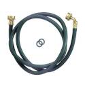 Washing Machine Hose, 3/4-Inch Female X Female Thread, Rubber