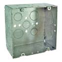 4-11/16-Inch Square Steel Ceiling Outlet Box