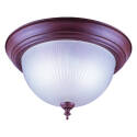 Ceiling Light Fixture, 0.5 A, 120 V, 60 W, 2-Lamp, A19 or CFL Lamp, Metal Fixture
