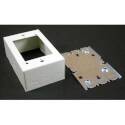 2-Knockout Steel Surface Mounting  Receptacle Box 